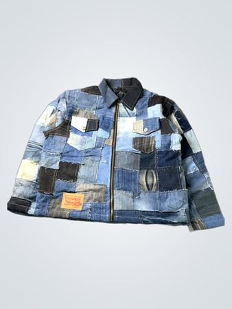 Upcycled Levi's Patchwork Denim Jacket