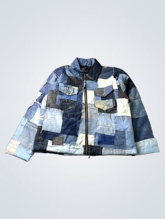 Upcycled Patchwork Denim Jacket