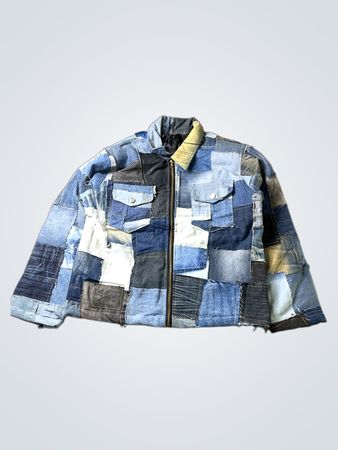 Upcycled Patchwork Denim Jacket