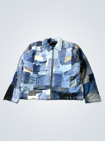Upcycled Patchwork Denim Jacket