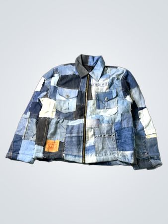 Upcycled Levi's Patchwork Denim Jacket