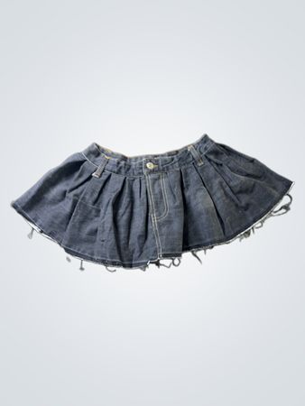 Jeans Faltenrock