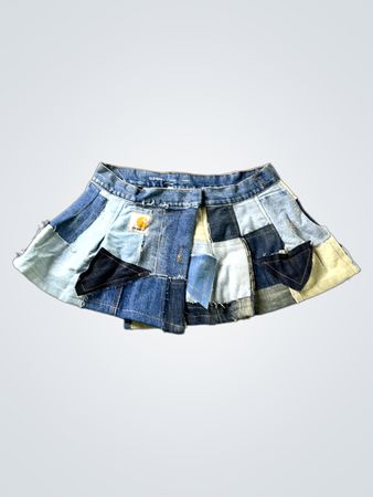 Carhartt x Old Navy Patchwork Denim Mini Rock
