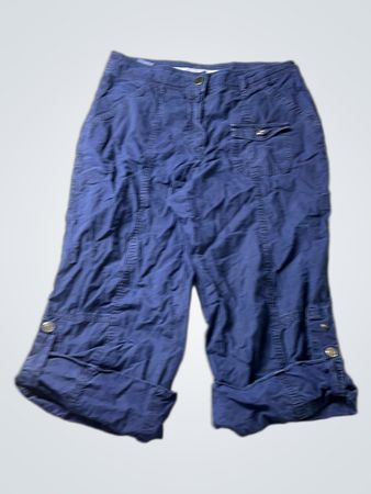 SPARKL Blue Capri Cargo Pants