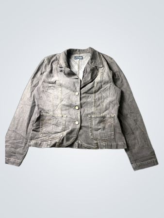 SIGNATURE NATURE Women's Grey Denim Blazer