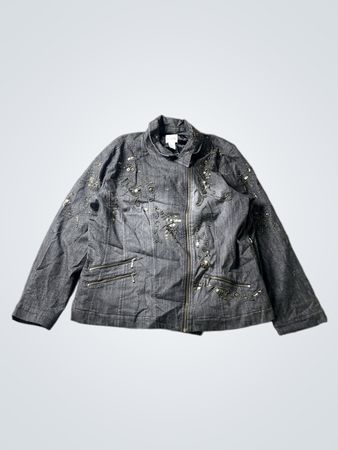 Chico's Embellished Denim Jacket