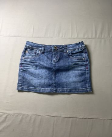 Ed Hardy Women's Denim Mini Skirt