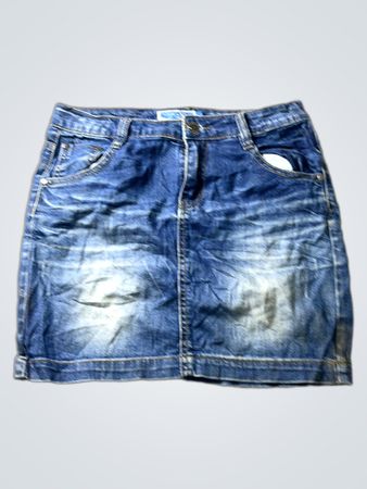 ANGEL GARDEN Women's Blue Denim Skirt
