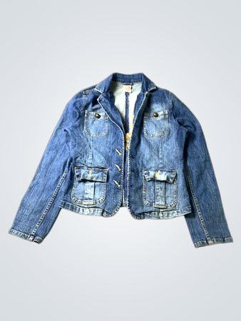 Faded Glory Denim Jacket with Embroidery