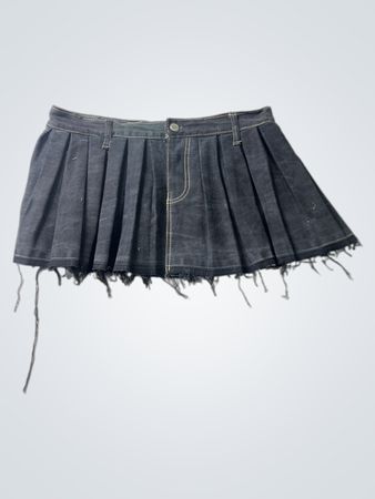 Jeans Faltenminirock