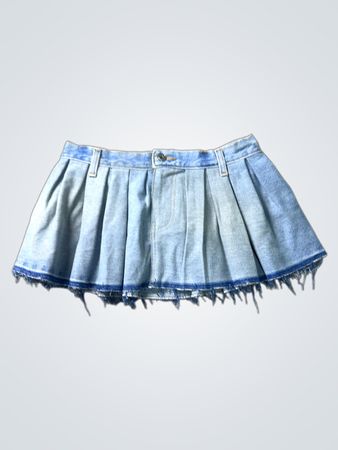 Denim Faltenrock