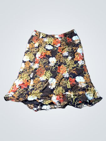 Blumenmuster Midi-Rock