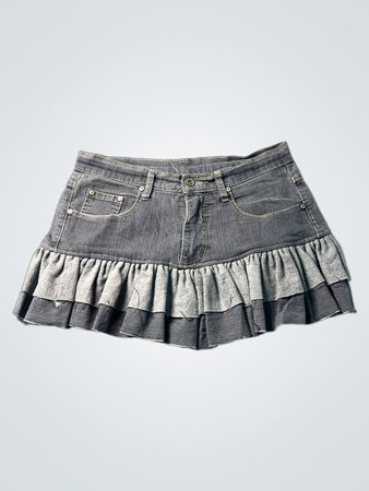 Lara T. Denim Rüschens minirock