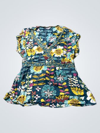New Look Floral Print Short Sleeve Top