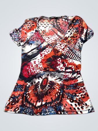 GARELLA T-shirt à manches courtes enroulé pour femmes