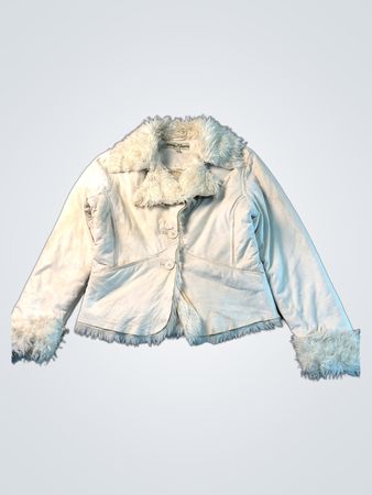 Twenty/Twenty Jacke mit Kunstpelzbesatz