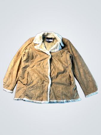 IZSPORT Damen Wildleder Sherpa gefütterte Jacke