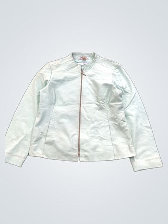 Kemp & Company Hellblaue Lederjacke