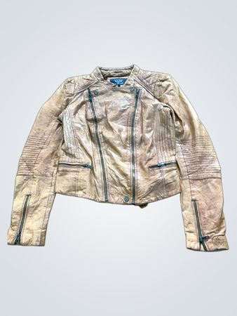 TRAFALUC ZARA Leather Biker Jacket