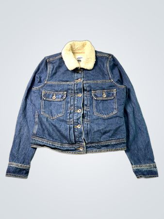 Old Navy Denim Sherpa gefütterte Truckermantel