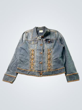 Jaqueta de Denim Decorada Feminina Christopher & Banks