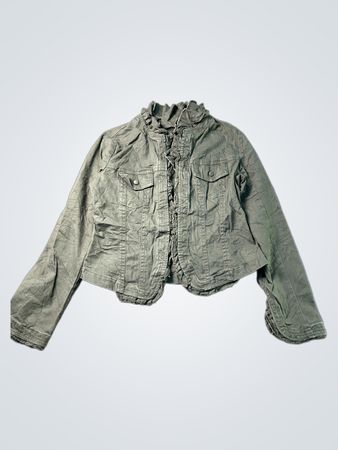 Louie Green Ruffled Jacket