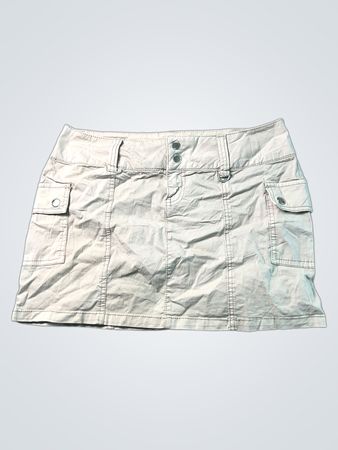 Beige Cargo Minirock
