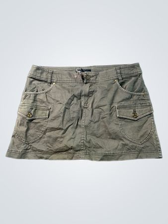 MANGO BASICS Olive Cargo Minirock