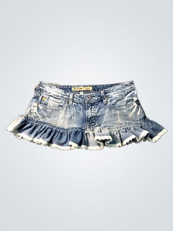 Big Star Denim Ruffle Minirock