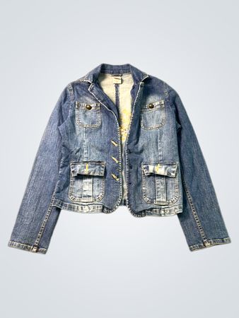 Chaqueta de mezclilla Faded Glory con embellishment