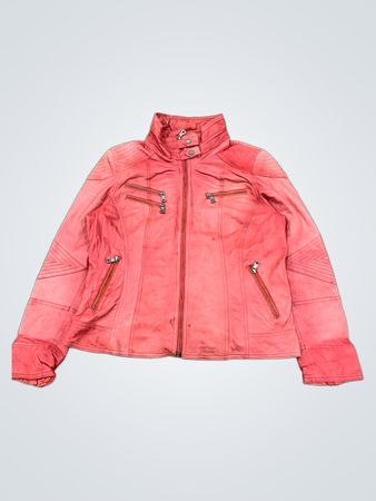 JILANI COLLECTION Giacca di pelle rossa