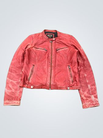 REDSKINS SPIRIT OF VINTAGE EST. 1984 LEATHER JACKET