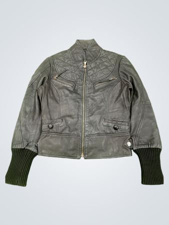 Jaqueta de Couro Preta Firetrap