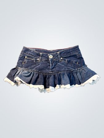 Denim-Rüschens rock