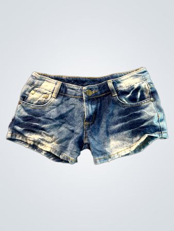 Shorts en denim bleu