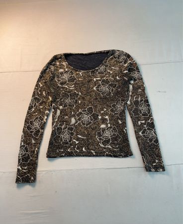 Chemise à manches longues avec motif floral