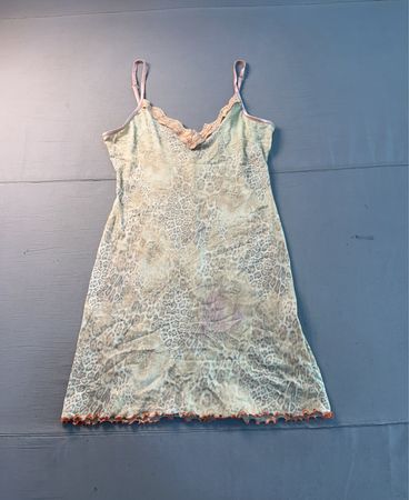 Durchsichtiges Leopardenmuster- Nachtkleid
