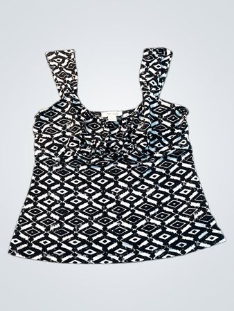 White House Black Market Women's Geometric Print Tank Top