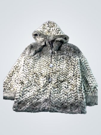 Faux Fur Kapuzenjacke