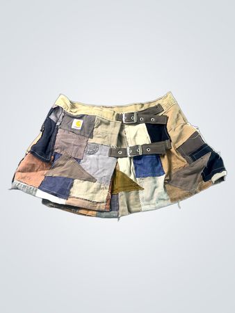 Carhartt Patchwork Minirock mit Riemen