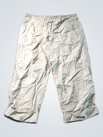Ann Taylor LOFT Damen Beige Cargo-Caprihose Größe 2