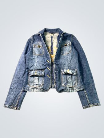 Faded Glory Denim Jacket with Embellishment