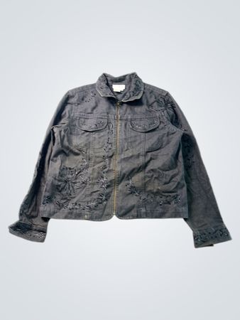 Coldwater Creek Women's Beaded Denim Jacket