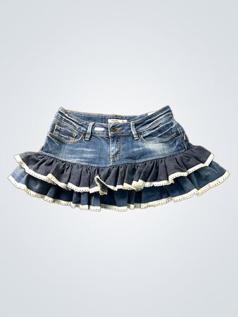 Upcycelter Salsa Denim Volantrock