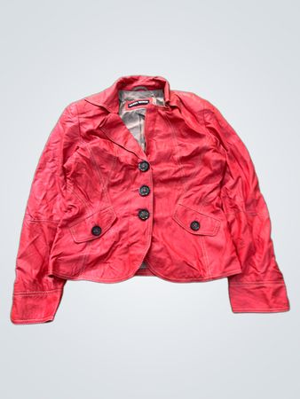 Blazer en cuir rouge Gerry Weber