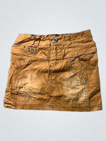 MISS Brown Denim Minirock