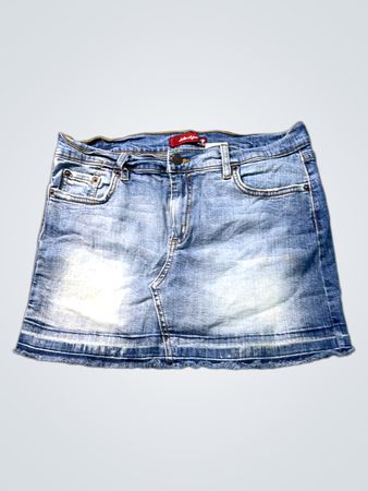 Detailjean Damen Denim-Minirock