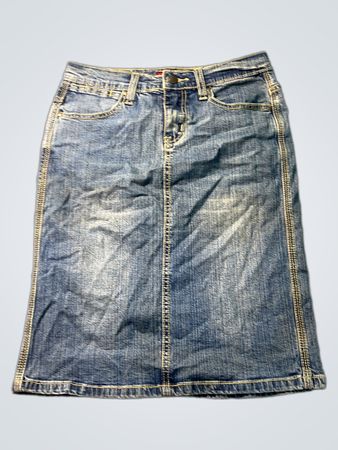 Damen Jeans-Midirock