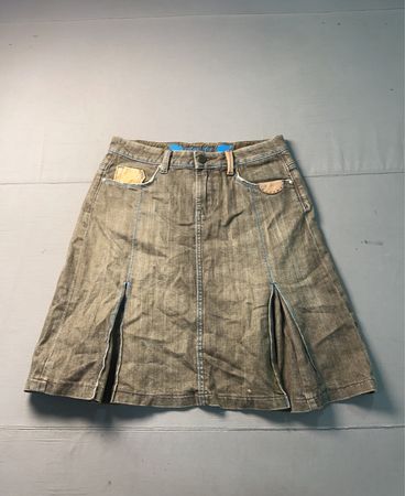 Blauer Denim-Rock