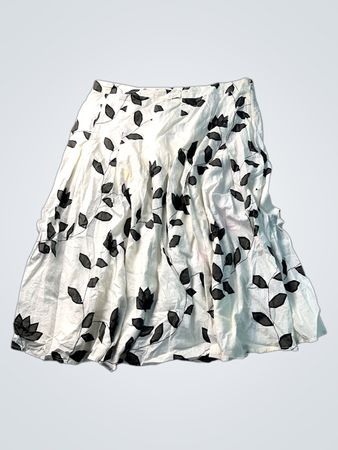 Style & Co. Damen Rock mit weißem Blumenmuster